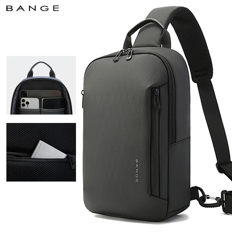 Bange Men's Waterproof Crossbody Sling Bag – Lightweight Business Messenger