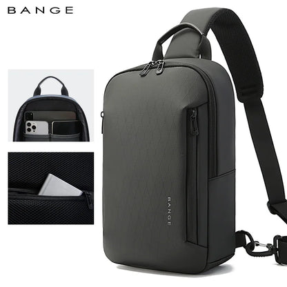 Bange Men's Waterproof Crossbody Sling Bag – Lightweight Business Messenger
