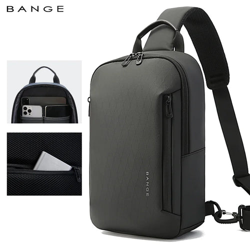 Bange Men's Waterproof Crossbody Sling Bag – Lightweight Business Messenger