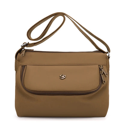 Waterproof Nylon Crossbody Bag – Lightweight Multi-Pocket Shoulder Bag
