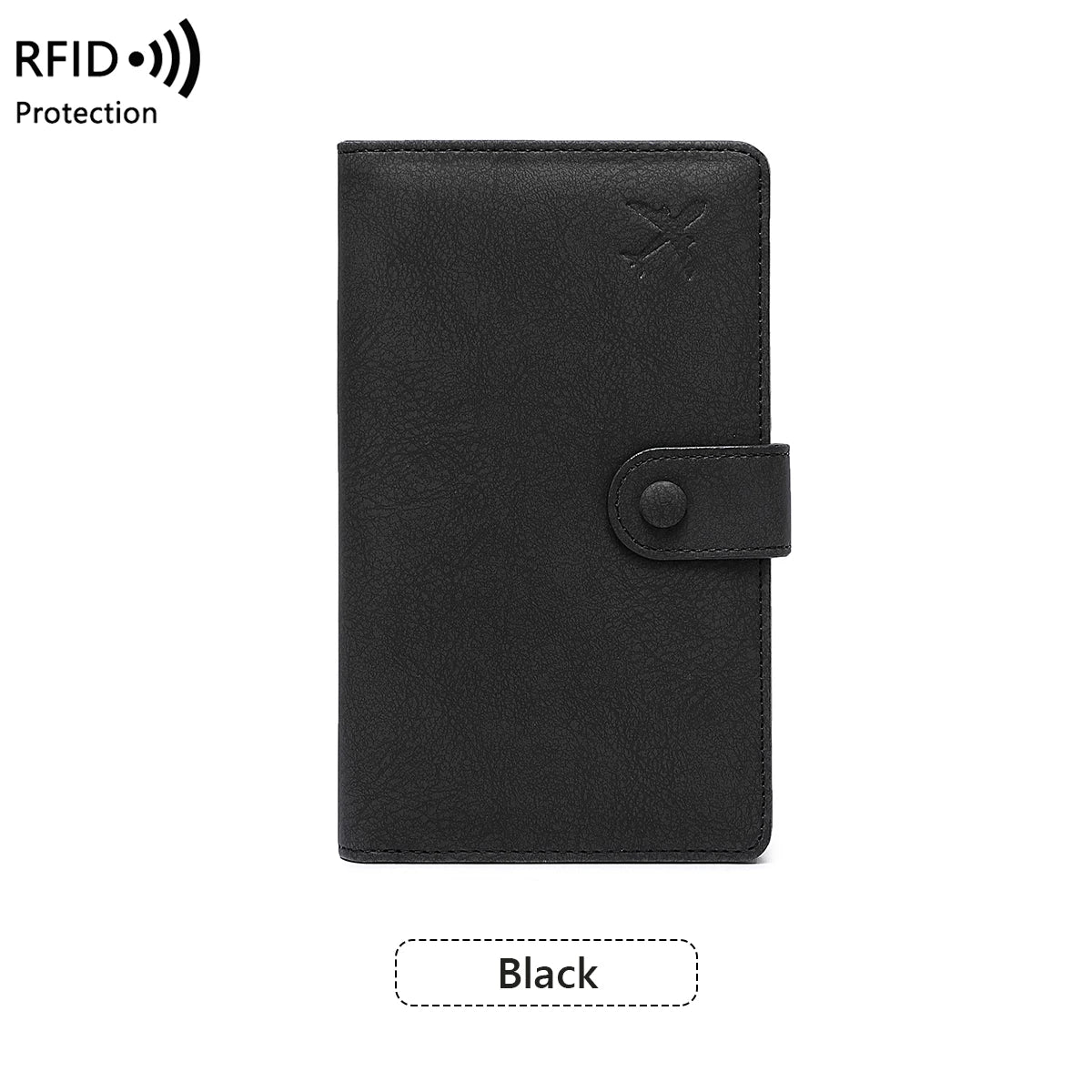 RFID Passport Wallet – Multifunctional Travel Holder with Airplane Design