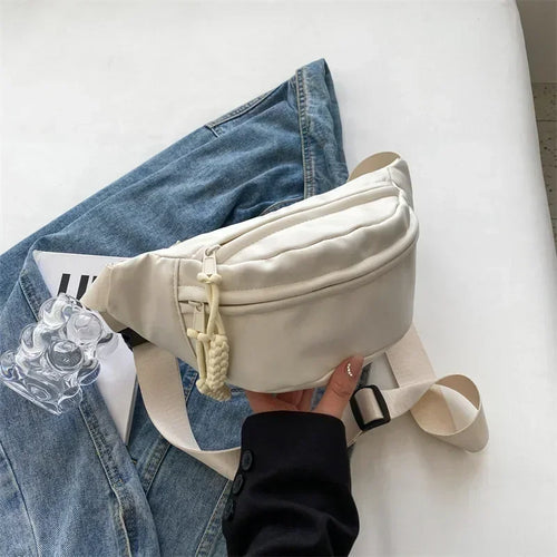 Canvas Crossbody Fanny Pack for Women – Casual Sling Waist Bag