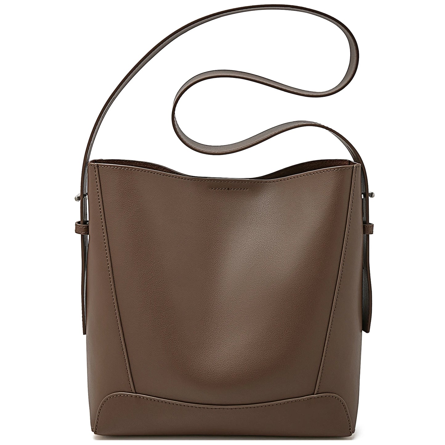 Foxer Women S Bucket Bag Split Leather Large Capacity Tote Female Crossbody Commuter Shoulder