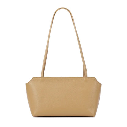 Genuine Leather Mini Shoulder Bag – Women's Pebbled Tote