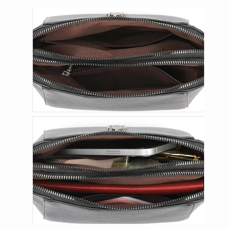Soft Leather Shell Crossbody Bag – Women's Shoulder Purse