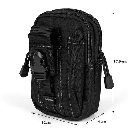 Tactical MOLLE Waist Bag – Military Phone Holster Belt Pouch