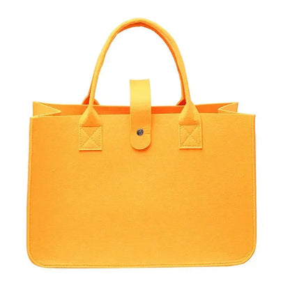 Large Capacity Felt Tote Bag for Women – Designer Woven Handbag