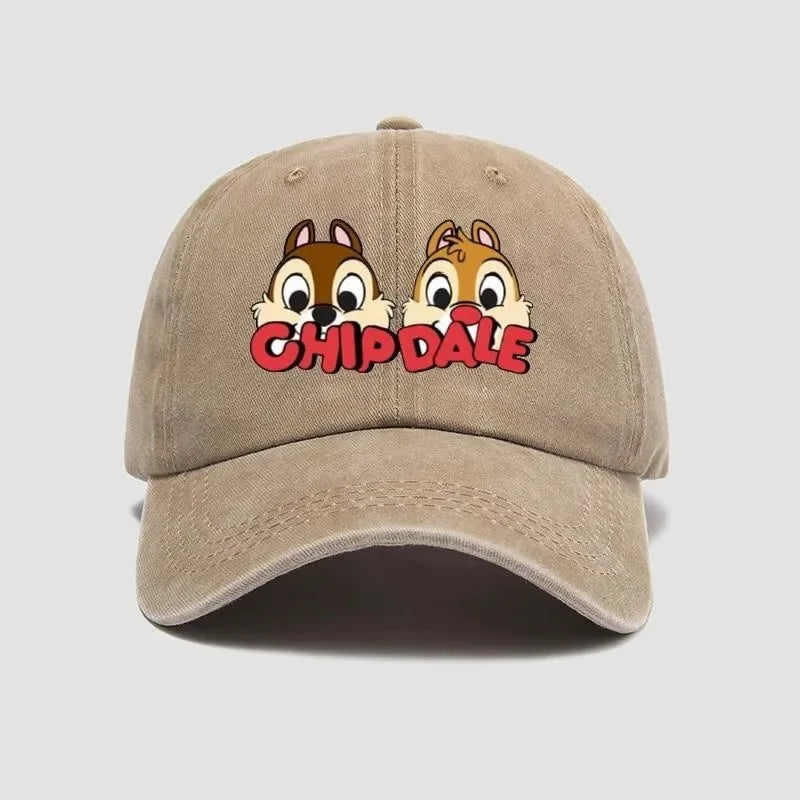 Chip & Dale Baseball Cap – Cute Cartoon Disney Hat for Men & Women