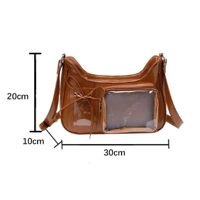Ita Bag Transparent Window Crossbody Shoulder Bag Y2K Harajuku Style