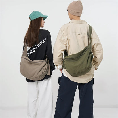 Canvas Shoulder Bag for Women – Casual Crossbody Messenger Bag