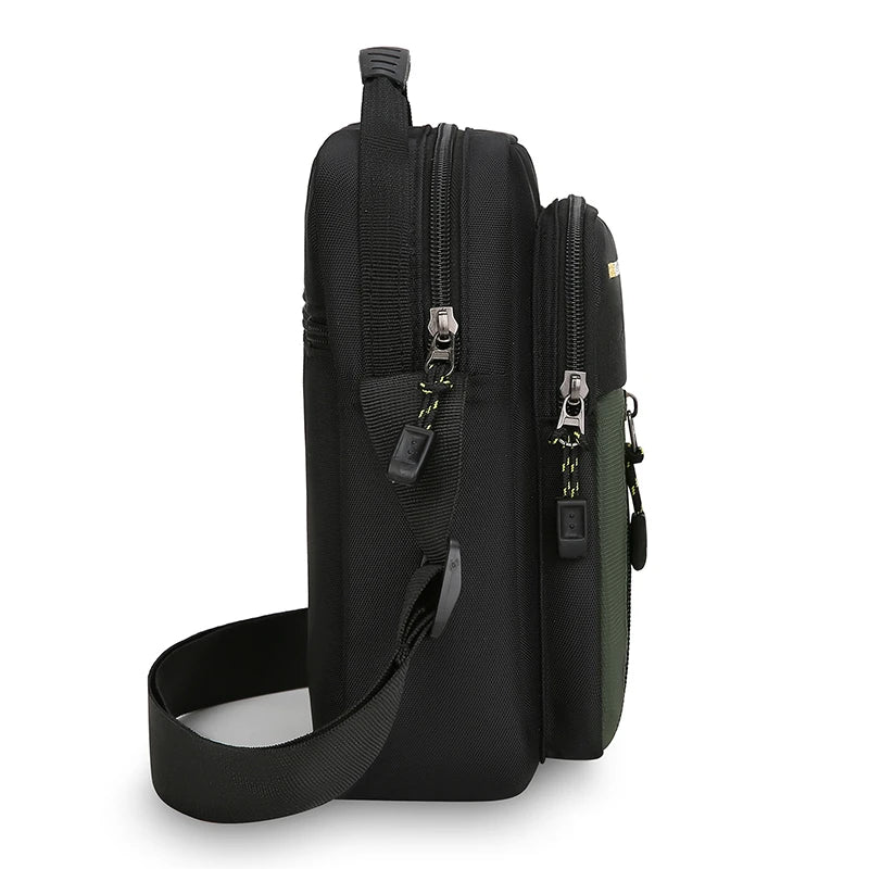 Men's Crossbody Bag – Large Capacity Multi-Pocket Shoulder Bag
