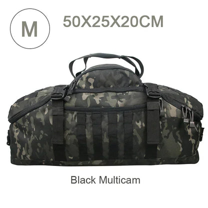 Tactical Duffle Backpack – 25L 45L 80L MOLLE Camping Travel Bag
