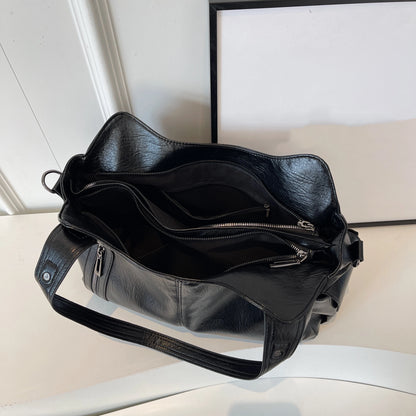 Large Capacity Women's Leather Tote Shoulder Bag