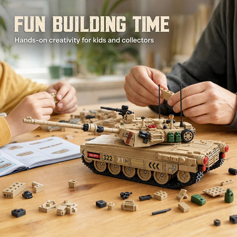 M1 Main Battle Tank MOC Building Blocks Set – 1002 Pieces
