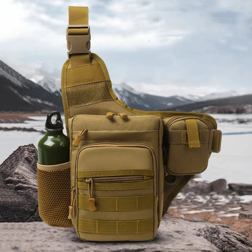Tactical MOLLE Crossbody Chest Bag – Outdoor Hiking & Camping Sling Pack