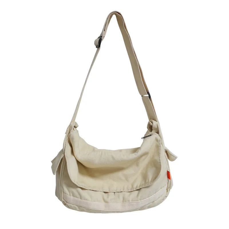 Canvas Messenger Bag – Large Capacity Women's Shoulder Bag