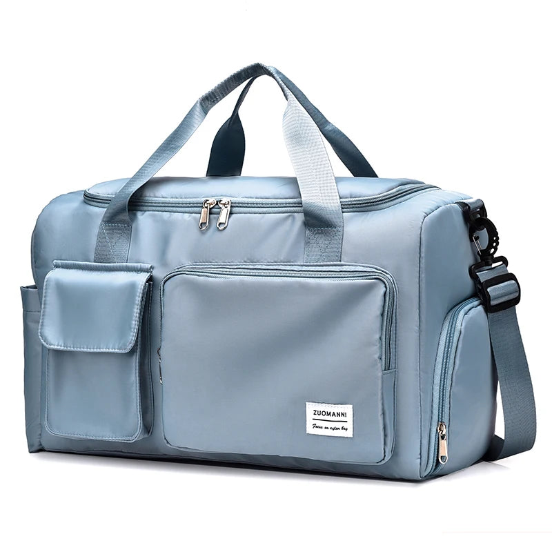 Large Capacity Weekender Duffle Bag with Shoe Compartment