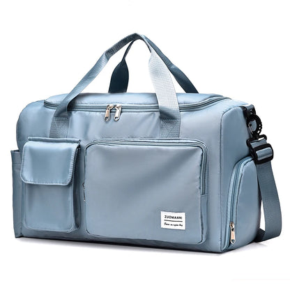 Large Capacity Weekender Duffle Bag with Shoe Compartment