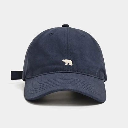 Polar Bear Embroidery Baseball Cap – Unisex Cotton Dad Hat