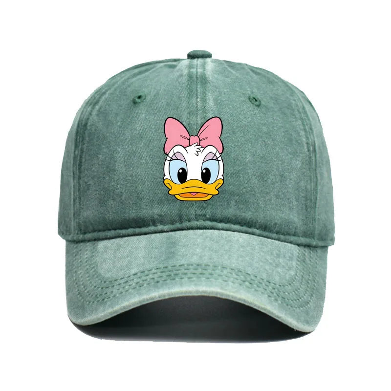 Cartoon Character Baseball Cap – Vintage Washed Unisex Hat