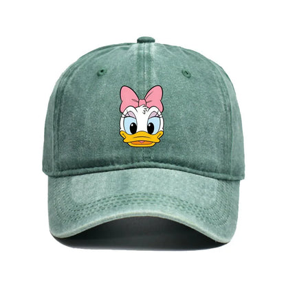 Cartoon Character Baseball Cap – Vintage Washed Unisex Hat