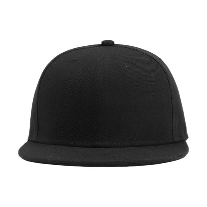 Unisex Baseball Cap Men Women Hip-Hop Flat-Brimmed Outdoor Snapback Hat Flat Brim Trendy Leisure