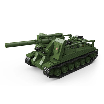 KV-220 Heavy Tank Building Blocks Set – WWII Soviet Military Bricks Toy