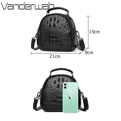 Crocodile Leather Crossbody Bag – Luxury Women's Shoulder Handbag