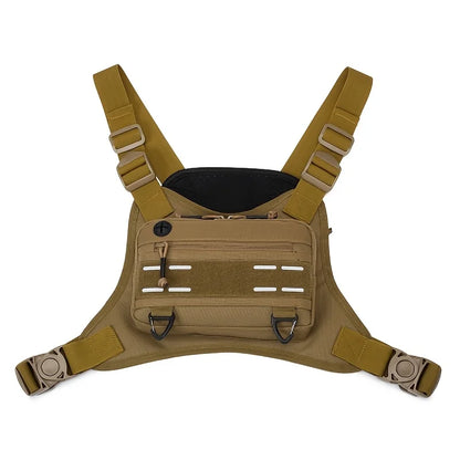 Tactical MOLLE Chest Rig Vest Bag – Airsoft Hunting Shoulder Pack