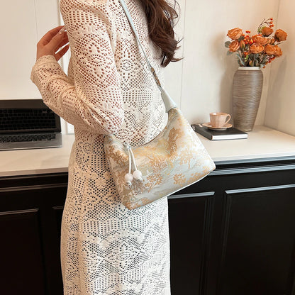 Chinese Embroidery Silk Crossbody Bag – Luxury Women's Purse