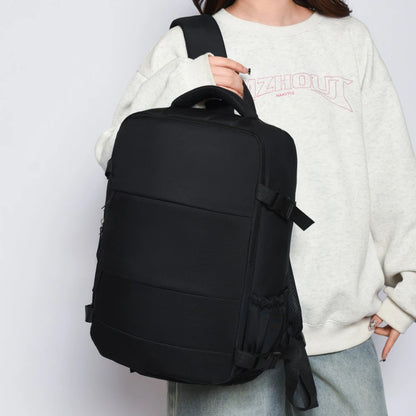 Large Capacity Travel Backpack with Luggage Strap for Women