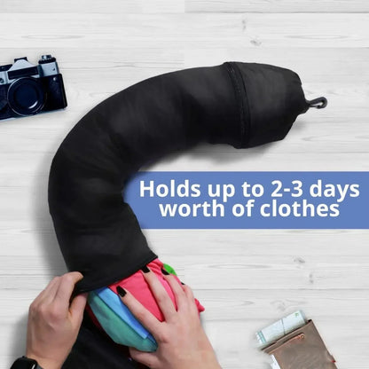 2-in-1 Travel Neck Pillow with Hidden Storage Compartment