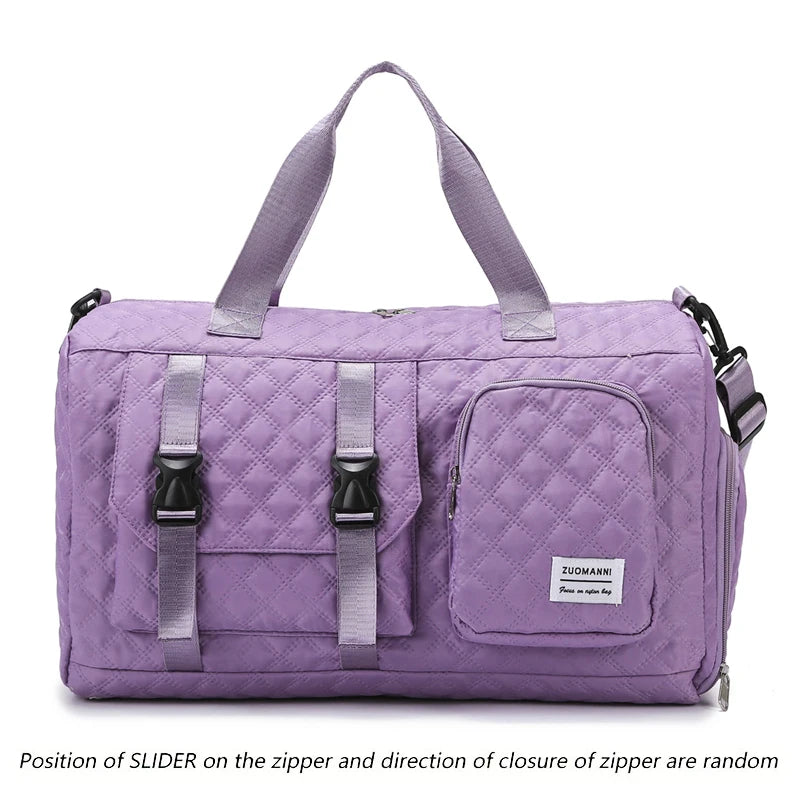 Nylon Travel Duffle Bag – Sports Gym & Overnight Shoulder Bag