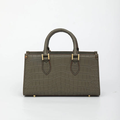 Crocodile Leather Tote Bag for Women – Large Capacity Shoulder Bag