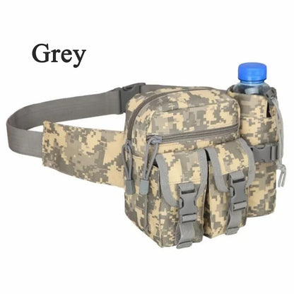 Tactical Waist Bag with Water Bottle Holder – Waterproof Fanny Pack