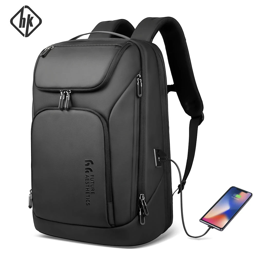 Large Capacity Waterproof Laptop Backpack 17.3 Inch – Men's Travel Rucksack