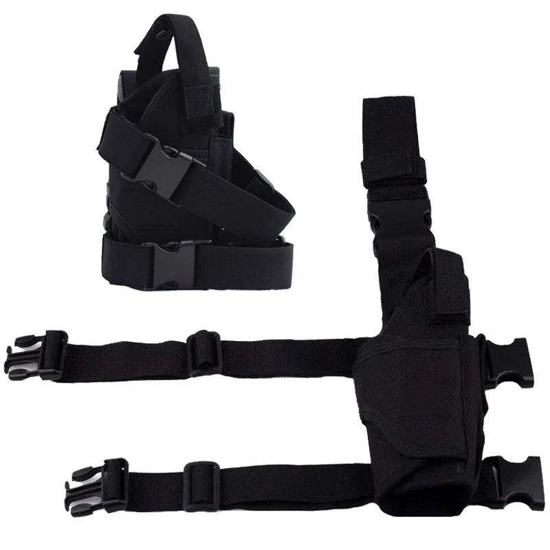 Tactical Pistol Holster – Nylon Leg & Belt Holster for Hunting & Airsoft