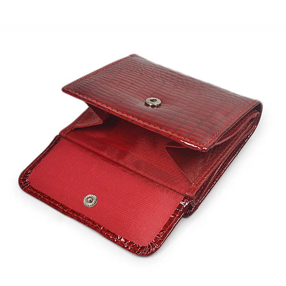 Women's Patent Leather Mini Wallet – Coin & Card Purse
