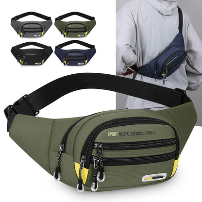 Men's Fanny Pack Multi-Pocket Waist Bag for Sports & Outdoor