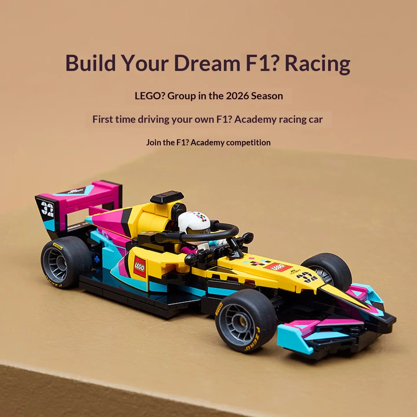 LEGO 77258 F1 Academy Race Car Building Set – 201 Pieces