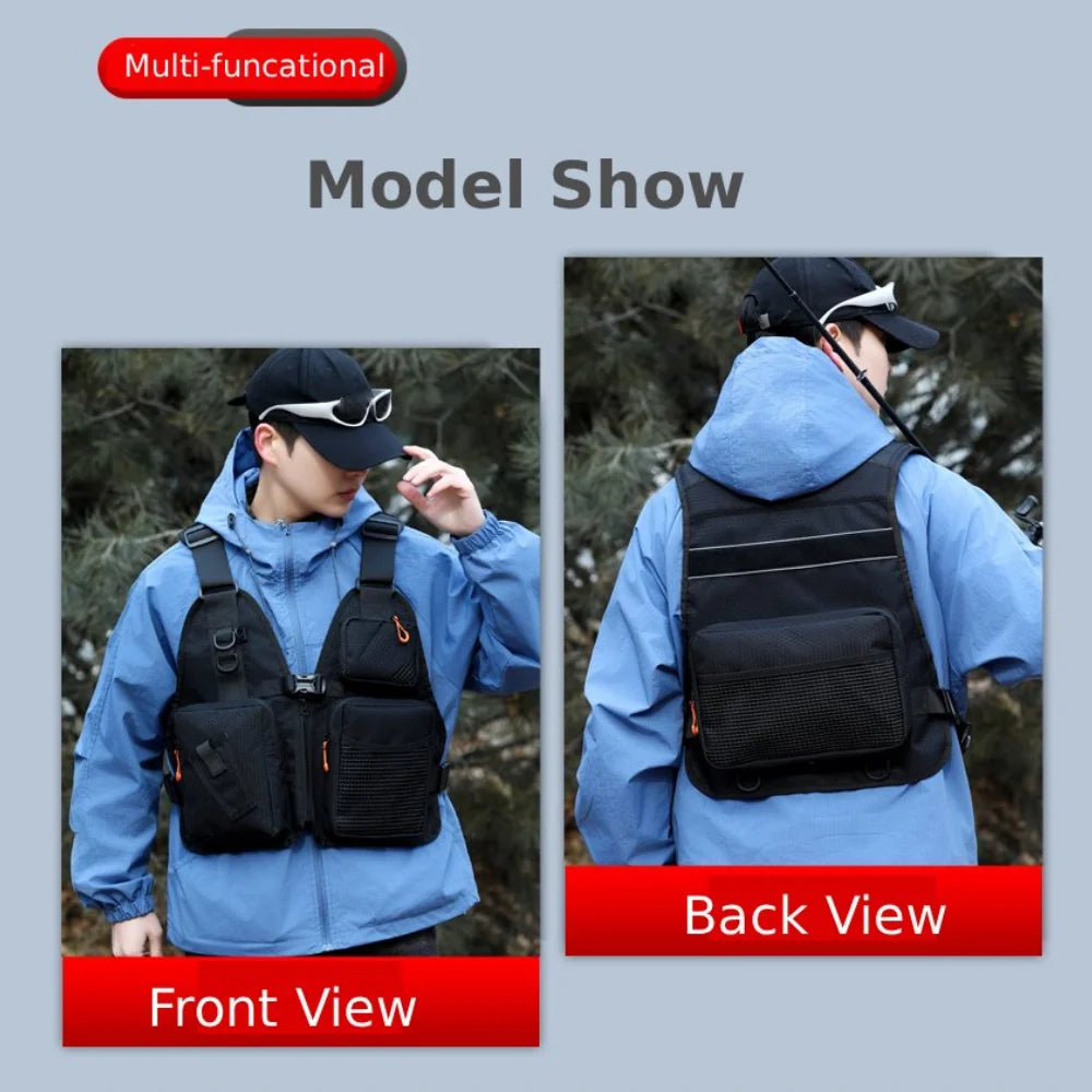 Fly Fishing Vest – Tactical Mesh Chest Rig for Men & Women