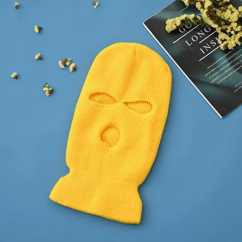 Knitted Balaclava Ski Mask – Full Face Winter Hat for Men & Women