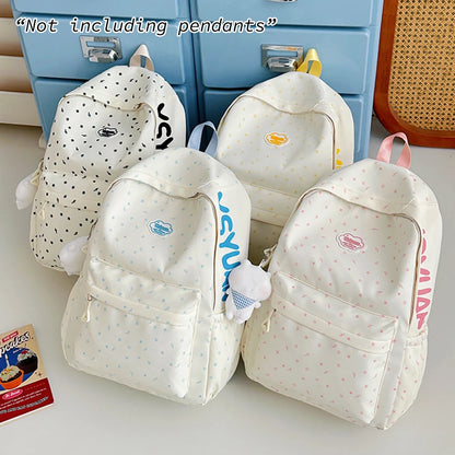 Cute Star Print Backpack for Teen Girls – Casual School Bag