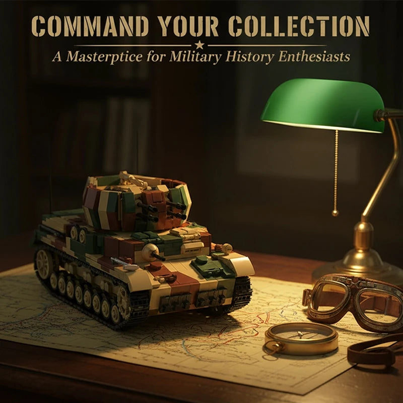 Wirbelwind MOC Building Set – 1:28 WWII Anti-Aircraft Tank Blocks