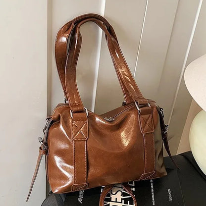 Retro Large Capacity Tote Bag Simple Pillow Messenger Leisure Travel Shoulder