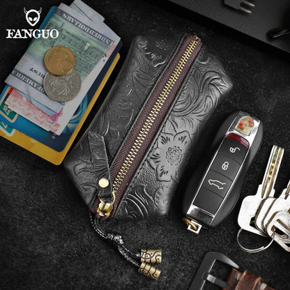Genuine Leather Key Wallet & Car Key Holder for Men