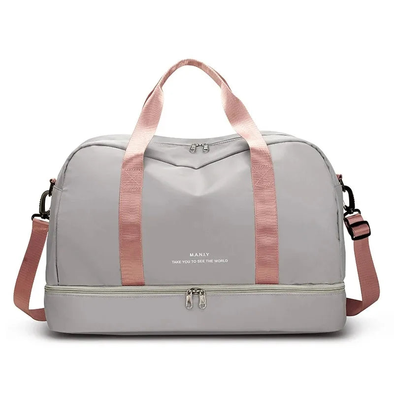 Gym Duffel Bag with Shoe Compartment – Large Sports Travel Bag
