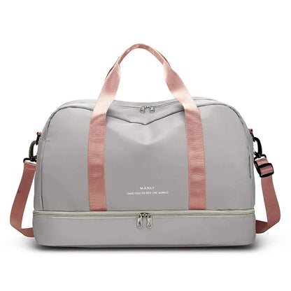 Gym Duffel Bag with Shoe Compartment – Large Sports Travel Bag
