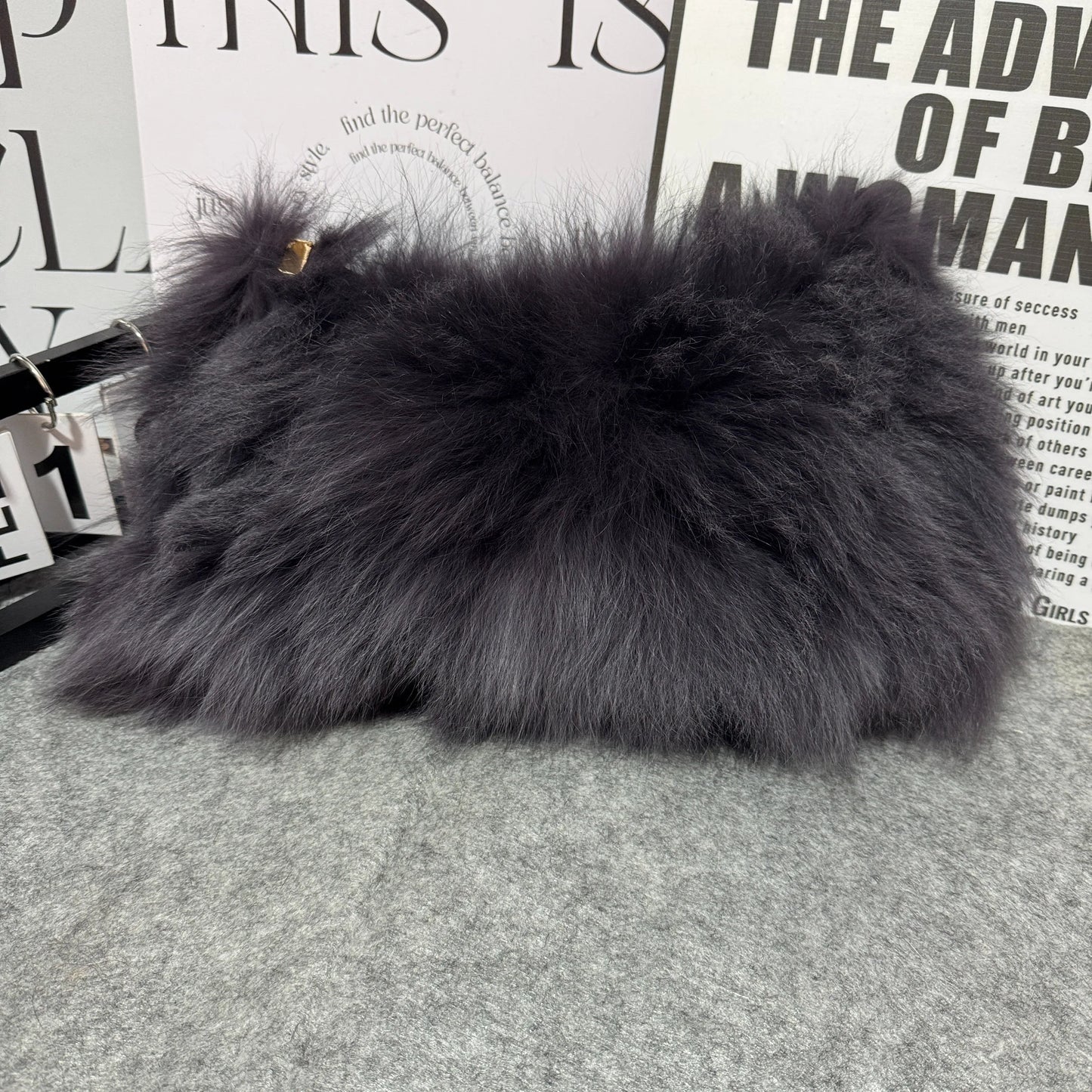 Faux Fur Shoulder Bag — Luxury Tote & Clutch Purse for Women