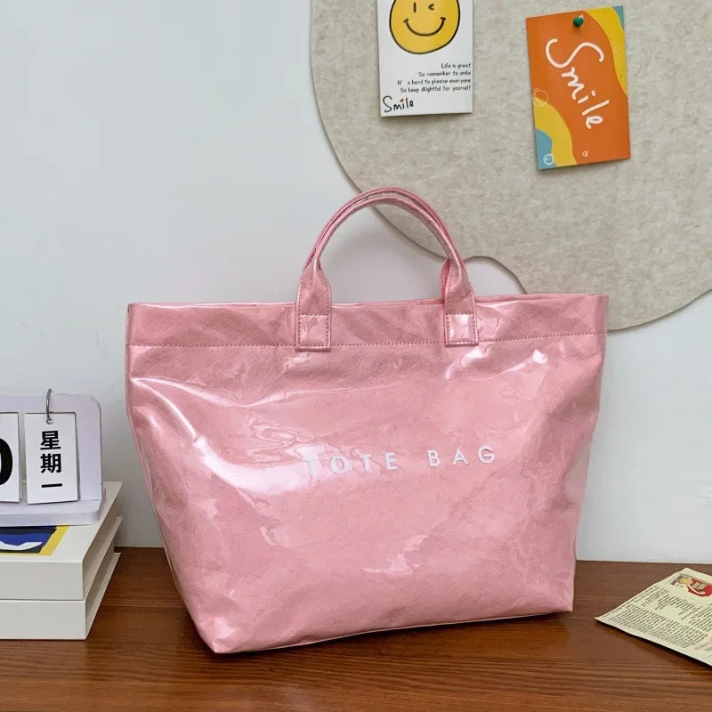 PVC Transparent Jelly Tote Bag – Large Capacity Waterproof
